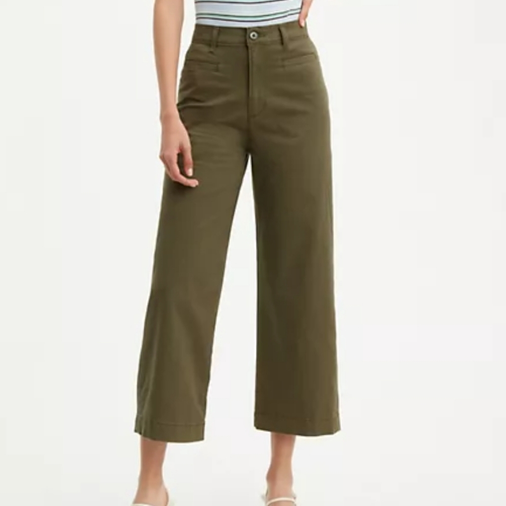 Levi's ribcage wide leg crop pants